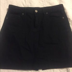 Citizens of Humanity black denim skirt.